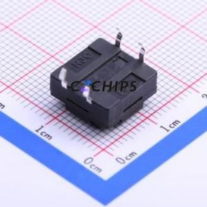 K2-1841DP-E4CW-02 Tactile Switch Through hole-4P,12x12mm Switch Single Pole Single Throw Round Button 2.5N Through Hole - Product Image 2