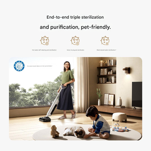 Aspirateur laveur sans fil anti-emmêlement Xiao mi 4 pour sols, nettoyage humide et sec, avec brosse à rouleaux autonettoyante pour la maison - Product Image 6