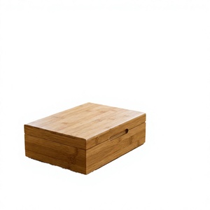 Bamboo Carved Square European Design Eco Friendly Durable Jewelry <b>Box</b> - Product Image 3