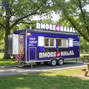 Remorque de restauration mobile CAMPTRL, cuisine entièrement équipée, <span class=keywords><strong>camion</strong></span> de restauration avec cuisine complète pour la vente de restauration rapide, pizzas et burgers - Product Image 1