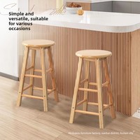 Tabouret de laboratoire en bois massif de caoutchouc, marque DAKE, modèle DKYD03, vente en gros pour les écoles et les laboratoires de recherche
