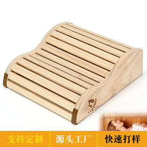 Almohada de Respaldo para Sauna Drako-Myxx, Madera Natural, Diseño Minimalista, Soporte para Baño de Vapor - Product Image 2