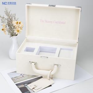 กล่องของขวัญหนังสุดหรูแบบมินิ กล่องเก็บของที่ระลึกงานแต่งงาน สมุดบันทึกความทรงจำเด็ก กล่องไม้เก็บของที่ระลึกสุดหรูสำหรับเด็ก พร้อมหูหิ้ว - Product Image 2