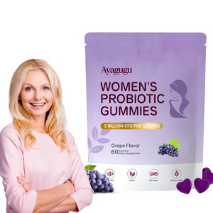 Gomitas Probióticas para Mujeres, Sabor Uva, 60 Unidades, 5 Mil Millones de UFC por Porción, Veganas, Sin OMG, Sin Gluten, OEM Personalizado, Salud Vaginal, pH - Product Image 1
