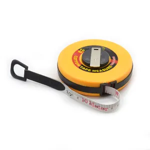 Hand-held Disc Round Shaped Tape Measure 10M 15M 20M 30M 50M Glass Fiber Measuring Tape