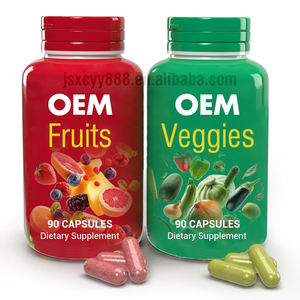 OEM/ODM seluruh makanan alami buah dan sayuran suplemen makanan super kapsul buah dan sayuran mendukung Diet sehat - Product Image 1