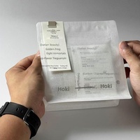 Sachet d'emballage tendance pour thé aux fruits à la rose, imprimé en gravure, avec bordure frisée et sangle en fer ; Sachet refermable en papier de riz de 60g pour thé de vigne avec fermeture éclair