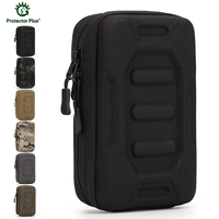 Pochette d'accessoires A051 Mige, sacoche de taille tactique multifonctionnelle EDC à coque rigide, sac de rangement pour téléphone portable multicouche suspendu MOLLE