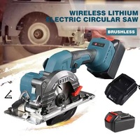 Scie circulaire sans fil à batterie lithium 21V, multi-usages, pour la coupe de pierre, de carrelage et de bois, bricolage industriel