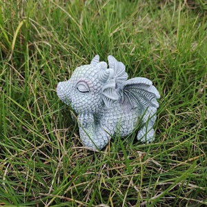 Dragón de dibujos animados de resina clásica, 4 Uds., juego de figuritas DRD22, libros de lectura para el hogar y la decoración para sala de estar, pantalla multihabitación - Product Image 5