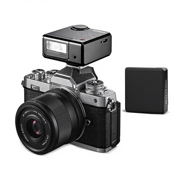 Godox IM30 Pro Retro Mini On-Camera Flash Built-in Lithium Battery Adjustable Head-Hot-Shoe Mount for Mirrorless Cameras