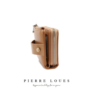Pierre Loues Folding Coin <b>Purse</b> <b>Small</b> Wallet Multi-slot Compact Unisex Spring 2025 Crocodile Pattern Solid Color - Product Image 4