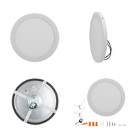 Plafonnier LED rond et fin Worbest, article très populaire, certification ETL/cETL, 12 pouces, 24W, CCT réglable, pour chambre à coucher