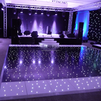 Sailwin 60X120CM DJ scène acrylique sol LED étoilé scintillant blanc étoilé piste de danse pour désherbage décoration barre d'événement