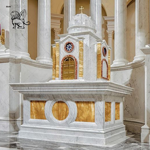 BLVE personalizado tallado a mano mármol Natural religioso arrodillado Ángel Santa Casa escultura <span class=keywords><strong>Iglesia</strong></span> Tabernáculo - Product Image 6