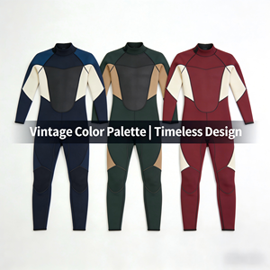 OEM Custom Neoprene Wetsuit 3mm 5mm 7mm Back Zip Soft Elastic Warm Waterproof Adult Surfing Diving Suit