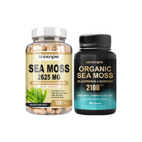 Greenpie plus Bladderwrack et racine de bardane en capsules Gut Health Sea Moss Suppléments végétaliens