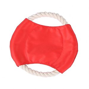 Jouet interactif pour chien avec logo personnalisé, résistant aux morsures, pour l'entraînement et le jeu, en corde de coton, frisbee pour chiot - Product Image 4