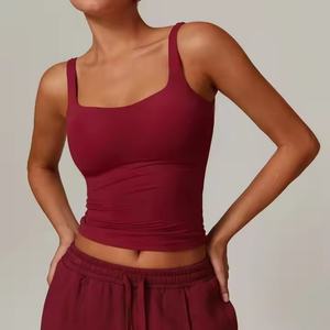 Camisetas sin Mangas Cortas Lisas Personalizadas para Mujer, de Secado Rápido, para Deportes, Fitness, Yoga, de Alta Calidad, Informales - Product Image 2