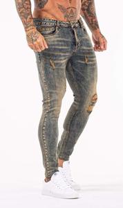 <span class=keywords><strong>Jeans</strong></span> da uomo di alta qualità <span class=keywords><strong>Skinny</strong></span> <span class=keywords><strong>Fit</strong></span> Slim <span class=keywords><strong>Fit</strong></span> Slim <span class=keywords><strong>Fit</strong></span> alla moda pantaloni bicolore <span class=keywords><strong>Jeans</strong></span> <span class=keywords><strong>Jeans</strong></span> personalizzati per uomo - Product Image 4