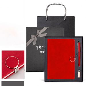 Ensemble cadeau de carnet personnalisé, carnet de luxe en cuir PU, couverture rigide, papeterie, logo personnalisé avec stylo - Product Image 6