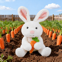 Prix d'usine – Peluche personnalisée lapin/carotte super douce, réaliste, en coton PP écologique, anti-stress, ODM/OEM