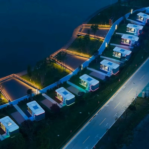 บ้านสำเร็จรูปเคลื่อนย้ายได้ทันสมัยพร้อมห้องครัว สำหรับพื้นที่ว่างเปล่า บ้านเคลื่อนที่แบบแคปซูล สำหรับใช้งานกลางแจ้ง พื้นที่กว้างขึ้น - Product Image 2