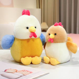 Nouvel Arrivage Peluche Poulet Coucou Coloré, Cadeau de Fête pour Enfants, Jouet Doux Couleurs Assorties - Product Image 5
