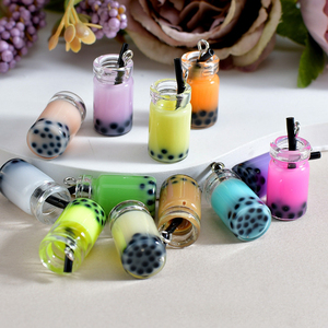 NOVAVOJO ชานมไข่มุกเรซิ่นจี้เครื่องประดับทำ DIY ต่างหูสร้อยคอสร้อยข้อมือทำด้วยมือพวงกุญแจอุปกรณ์เสริม - Product Image 3
