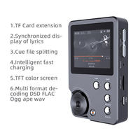 Lecteur MP3 HiFi d'usine avec corps en alliage de zinc, prise en charge de la carte TF 128 Go, son sans perte, lecteur de musique portable pour le sport avec écran de 2 pouces