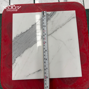 Baldosas de Mármol Blanco Calacatta con Acabado Pulido en Láminas Finas Goldtop OEM para Proyectos de Paredes o Pisos Interiores con Tamaño Estándar - Product Image 6