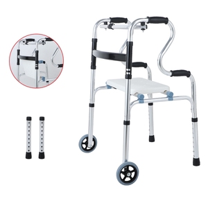 Vente d'usine cadre <span class=keywords><strong>de</strong></span> <span class=keywords><strong>marche</strong></span> en alliage d'aluminium fournitures <span class=keywords><strong>de</strong></span> thérapie <span class=keywords><strong>de</strong></span> rééducation pliantes en aluminium marcheur - Product Image 5