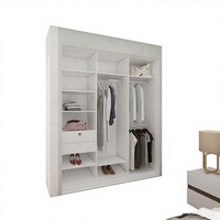 Ensemble de meubles de chambre à coucher et d'appartement sur mesure en MDF extensible moderne