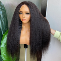 Perruque Lace Front sans colle, cheveux brésiliens, boucles de luxe, ondulations Water Wave, 12 pouces, bob court vierge, brun clair, marque Mavis, best-seller