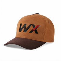 Gorras de béisbol de lujo con logotipo personalizado, ajustables, de algodón y gamuza, estilo moderno, de diseñador, con bordado 3D.
