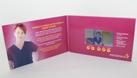 Brosur Video Grosir Layar LCD IPS Buku Video Kustom Baterai Isi Ulang Buku Memori Kartu Ucapan Video Saklar Magnet