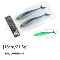 Boîte de leurres souples Hessen Soft Plastic Swim Bait Shad, lot de 2, shad 3D pour la pêche au black bass, à la truite, au sandre, au crapet, au bar