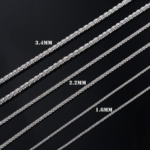Chaîne de cheville en acier inoxydable plaqué argent motif choux-fleurs, collier, accessoires de bijoux de haute qualité pour femme, cadeau - Product Image 3