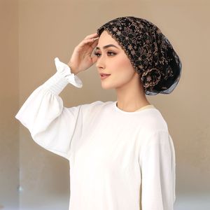Ả Rập dân tộc hồi giáo headscarf của phụ nữ phương thức bông đàn hồi headscarf hat tinh khiết colorest cho trận đấu - Product Image 1