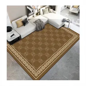 soft indoor large modern area rugs Wholesale Custom Machine Washable Super Soft Faux Cashmere Anti Slip Carpets and Door Mat