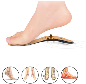 Semelles orthopédiques en <span class=keywords><strong>cuir</strong></span> chaussures orthopédiques <span class=keywords><strong>semelle</strong></span> pour pieds pieds plats soutien de la voûte plantaire pour hommes et femmes semelles de chaussures d'affaires - Product Image 5