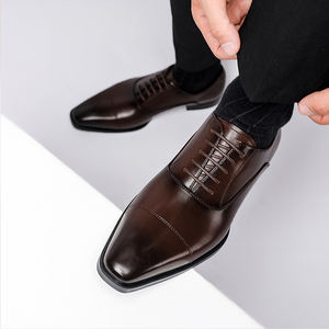 Chaussures de <span class=keywords><strong>Mariage</strong></span> Classiques et Habillées pour Hommes en Cuir Véritable – Élégance Formelle pour le Bureau et les Soirées - Product Image 3