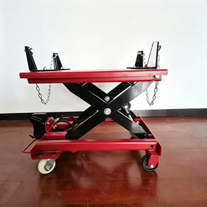 Cric de transmission hydraulique universel EFON 1 tonne en acier réglable pour levage de boîte de vitesses avec roues pivotantes à 360° pour garage automobile - Product Image 3