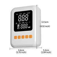 Écran LCD monté sur voiture, rechargeable électriquement, 80W, ABS, éclairage LED multifonctionnel sans fil, portable, débit de 60L/min, pour pneus