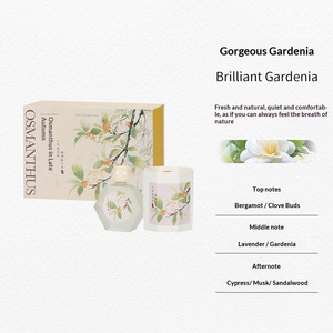 Coffret Cadeau Bougie Parfumée et Diffuseur à Bâtonnets Parfum Laurier Automnal, Ornement Aromatique Créatif pour le Festival de la Mi-Automne, Souvenir de Chambre - Product Image 4