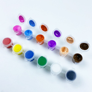 No tóxico MSDS certificado Color personalizado 3ml 5ml DIY pintura acrílica lavable <span class=keywords><strong>pasta</strong></span> creativa juguetes al por mayor niños marca EABOR plástico - Product Image 3