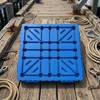 NEXARA 1212 Euro Palettes en plastique 1200*1200*150mm Moulage par soufflage monobloc pour stockage en entrepôt et rayonnage de palettes
