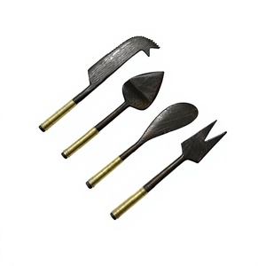 Top Selling Wooden <b>Cheese</b> <b>Knife</b> <b>Set</b> with Golden Metal Wire Handle Multipurpose Serving Tool Including Butter <b>Knife</b> Fork Spreader - Product Image 1