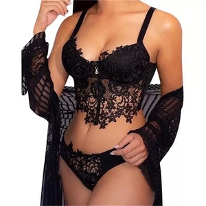 Ensemble de lingerie sexy 2 pièces de style nouveau avec bretelles en dentelle - Vêtements intimes séduisants pour femmes - Product Image 5