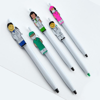 Stylo à bille pour médecin et infirmière, logo personnalisé, blanc, stylo à bille noir, livraison directe depuis l'usine, NP-007